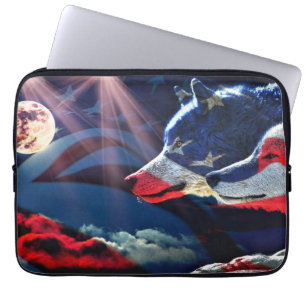 Capa Para Notebook Wolf Wolves Full Moon