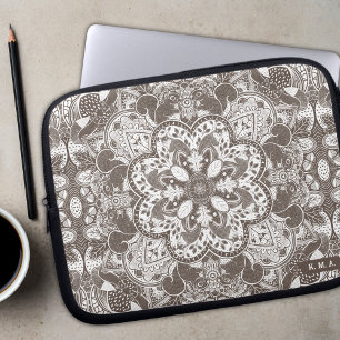 Capa Para Notebook Woodland Squirrels Mandala