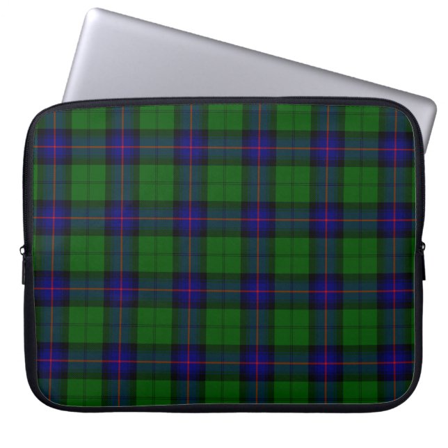 Capa Para Notebook Xadrez azul-tartan-clã-forte (Frente)