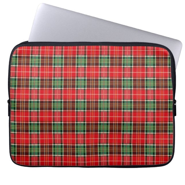 Capa Para Notebook Xadrez de Natal Tradicional (Frente)