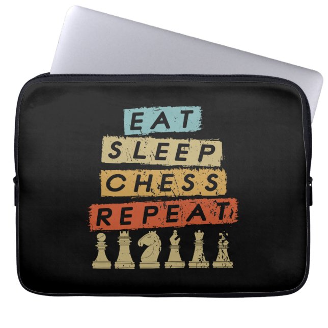 Capa Para Notebook Xadrez - Repetir o Xadrez do Sono (Frente)