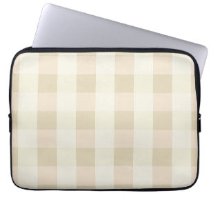Capa Para Notebook Xadrez Rosa & Creme