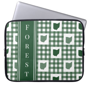 Capa Para Notebook Xadrez Verde de Ohio