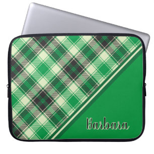 Capa Para Notebook Xadrez Verde e Preto Personalizado