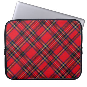 Capa Para Notebook Xadrez vermelha de Stewart tartan