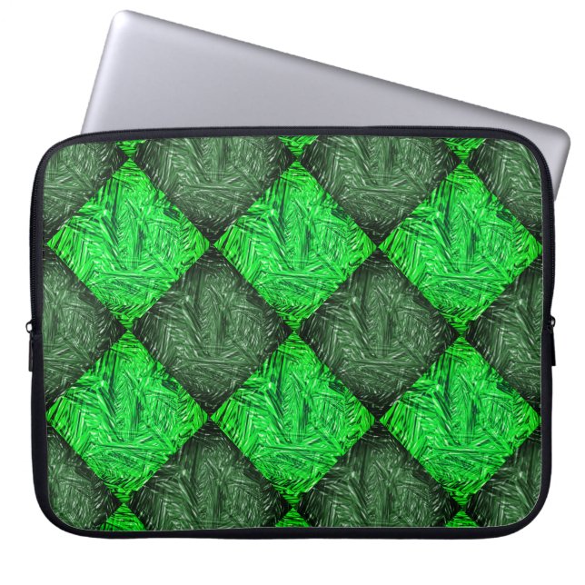 Capa Para Notebook Xingverde falsa grama ou folhas de coqueiro. (Frente)