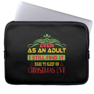 Capa Para Notebook Xmas adormeceu na véspera de Natal