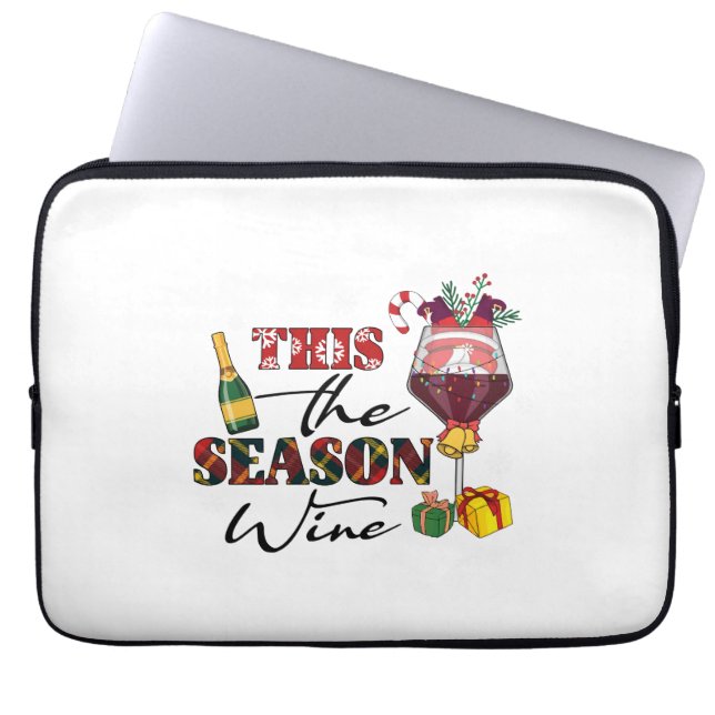 Capa Para Notebook Xmas Deu Este Vinho Da Época (Frente)