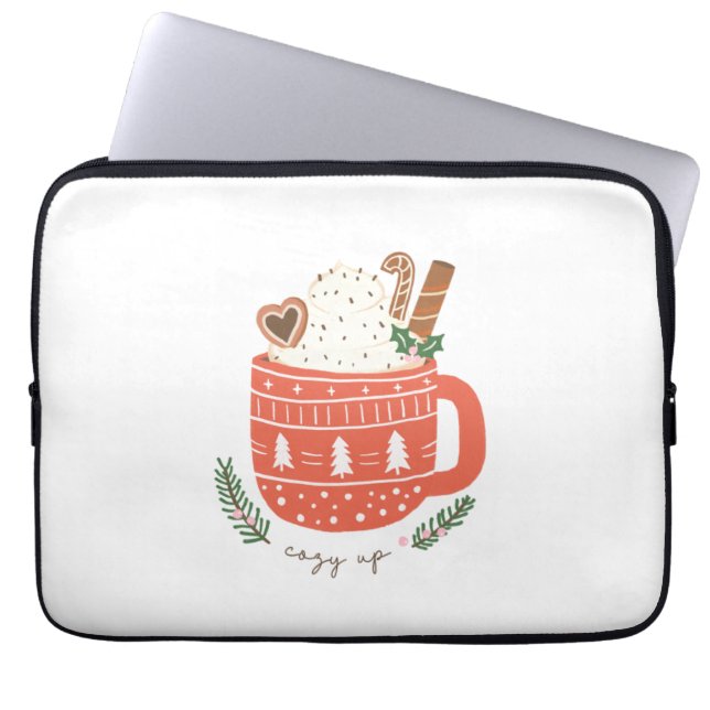 Capa Para Notebook Xmas Gift Cozy Up (Frente)