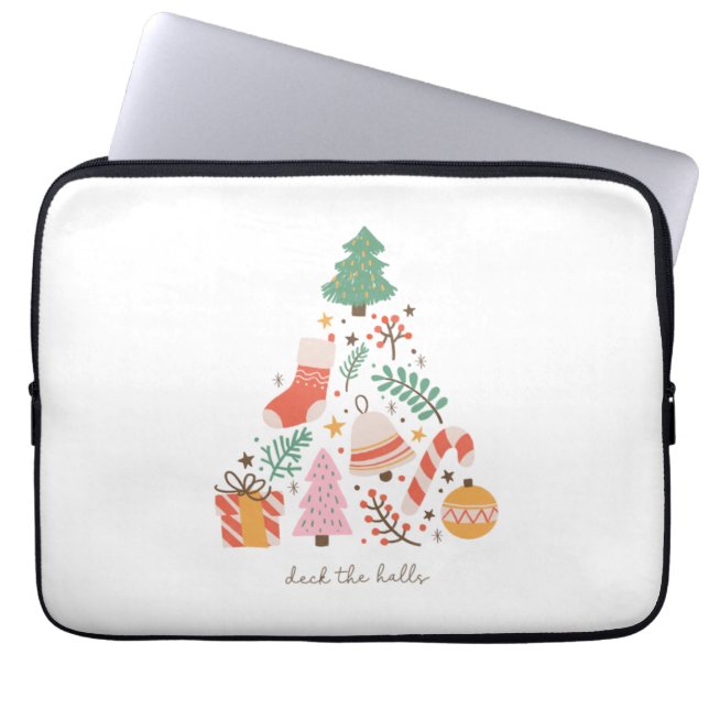 Capa Para Notebook Xmas Gift Deck The Halls (Frente)