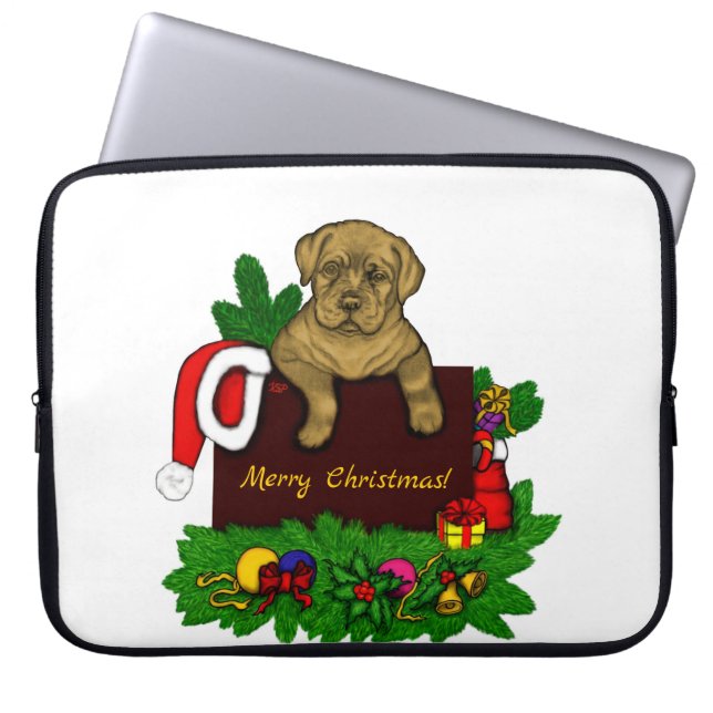 Capa Para Notebook XMas puppy (Frente)