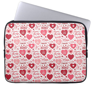Capa Para Notebook XOXO & Sempre Minha Rosa Vermelho