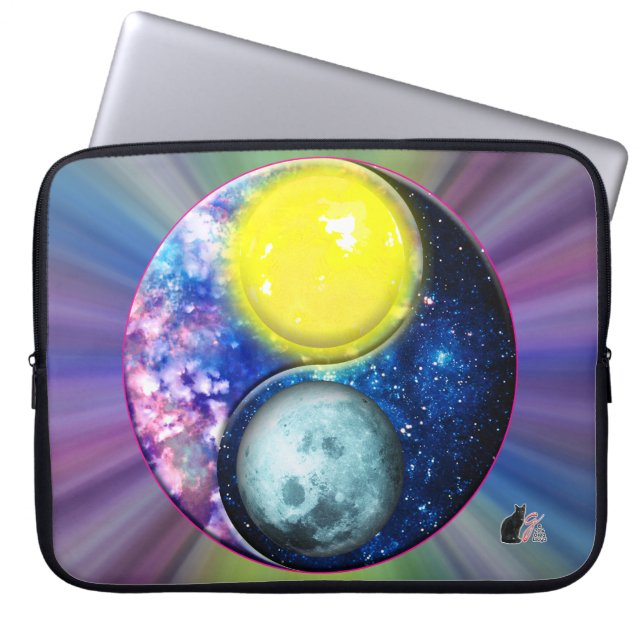 Capa Para Notebook Yang-Yin / Sun-Moon (Frente)