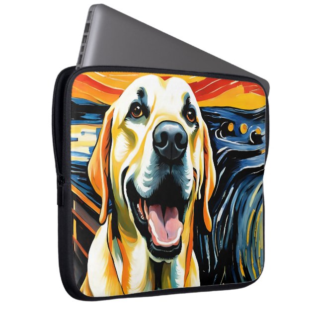 Capa Para Notebook Yellow Labrador Edvard Munch, O Gritar (Frente Esquerda)