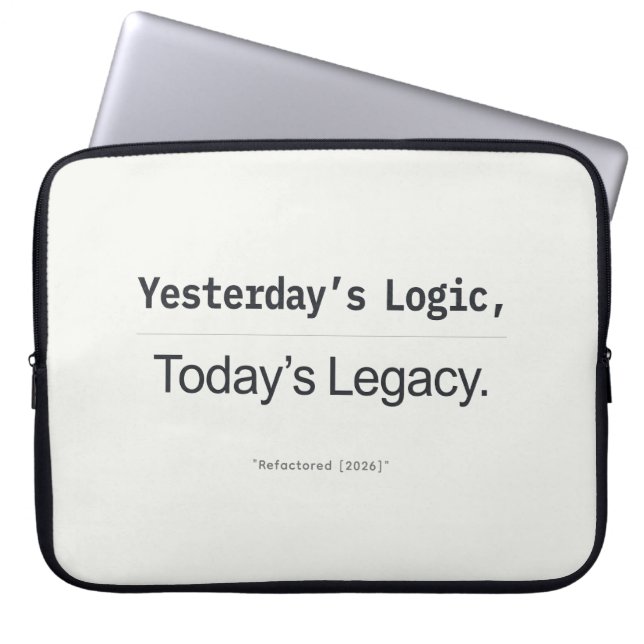 Capa Para Notebook Yesterday's Logic Today's Legacy Programmer Quote (Frente)