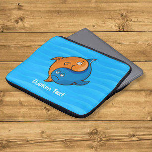 Capa Para Notebook Yin Yang Fish Cartoon