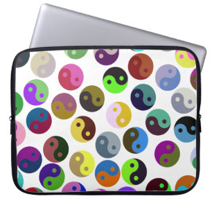 Capa Para Notebook Ying Yang Pattern Colorido