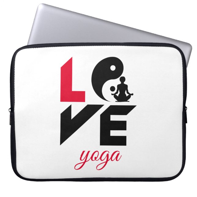 Capa Para Notebook Yoga do amor (Frente)