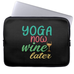 Capa Para Notebook Yoga Lover Yoga Agora Vinho Depois