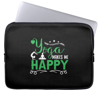 Capa Para Notebook Yoga Lover | Yoga me faz feliz
