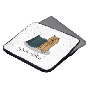 Capa Para Notebook Yorkie Mãe (Yorkshire Terrier Mãe) Cute