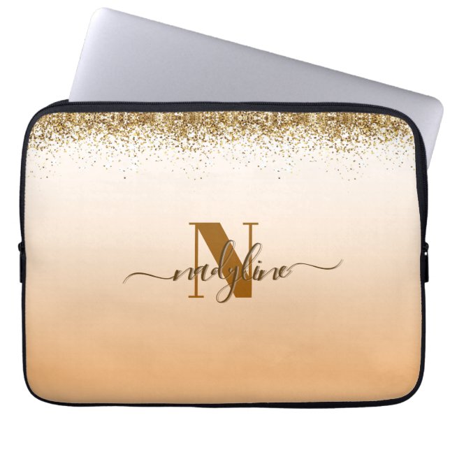 Capa Para Notebook Your Name and Name First letter personalize (Frente)