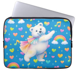 Capa Para Notebook Zarah Dancing Polar Bear Notebook 