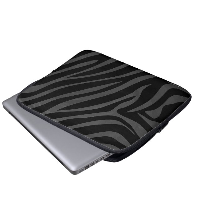 Capa Para Notebook Zebra Black e Cinza (Frente Inferior)
