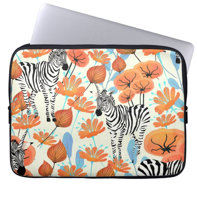 Capa Para Notebook Zebra Garden (Frente)