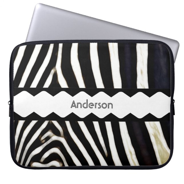 Capa Para Notebook Zebra Monograma (Frente)
