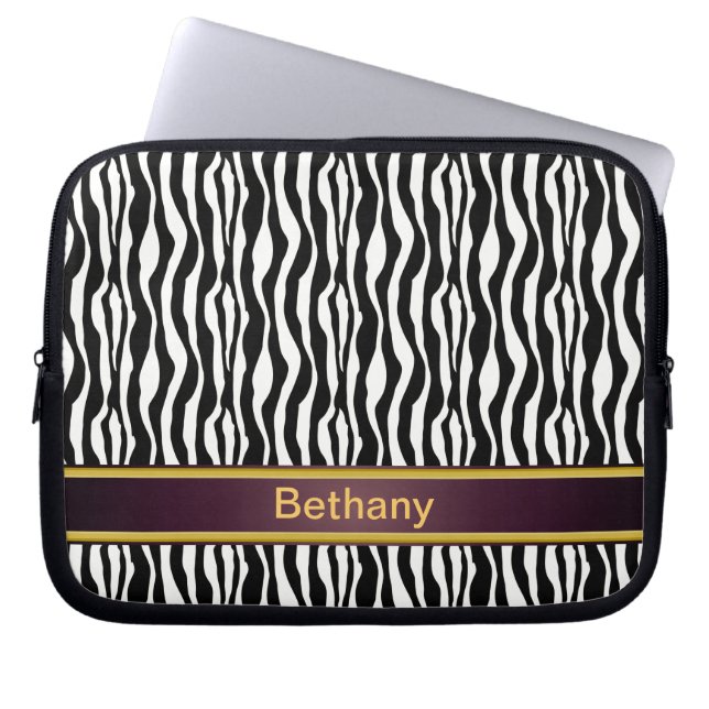 Capa Para Notebook Zebra Stripes (Frente)