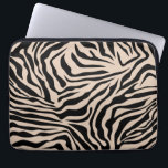 Capa Para Notebook Zebra Stripes Cream Beige Black Wild<br><div class="desc">Zebra Print - bege creme e padrão preto - impressão animal selvagem.</div>