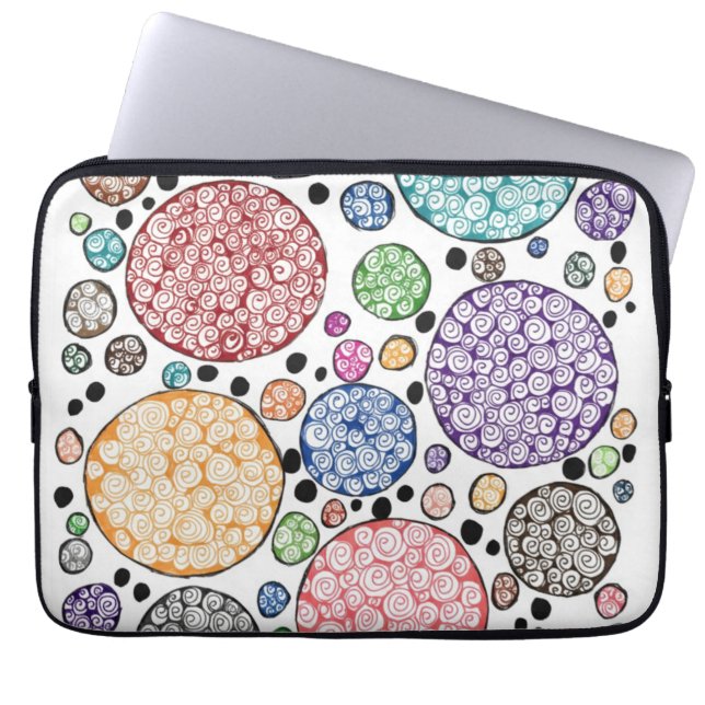 Capa Para Notebook Zentangle circles pattern (Frente)
