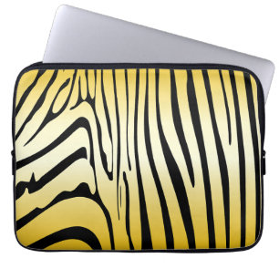 Capa Para Notebook Zesty Zebra Yellow