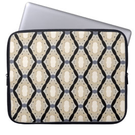 Capa Para Notebook Zig zag geometric black and off-white 