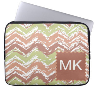 Capa Para Notebook Ziguezague de Chevron do Scribble da especiaria