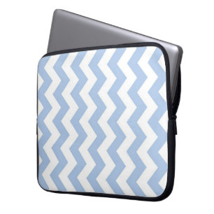 Capa Para Notebook Zigzag claro azul e branco