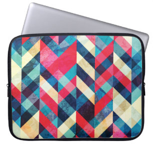 Capa Para Notebook Zigzag de hipster: arraste o padrão sem soldadura.