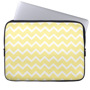 Capa Para Notebook Zigzags. amarelos e brancos da luz -