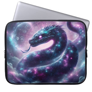 Capa Para Notebook Zodíaco da Galáxia da Serpente Cósmica Astrologia