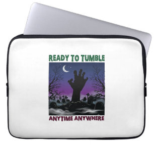 Capa Para Notebook Zombie Mão Pronta Tombamento Halloween Cemitério L