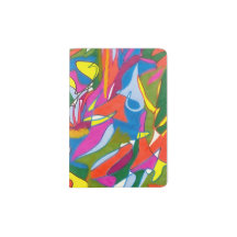 Abstrato Sharpie Art Passport Holder