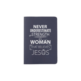 Capa Para Passaporte Christian Women acredita em Jesus