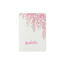 Elegante Sakura Rosa Personalizada Flor de Cerejei