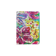 Floral Passport Holder