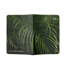 Folhas tropicais verdes escuras personalizadas