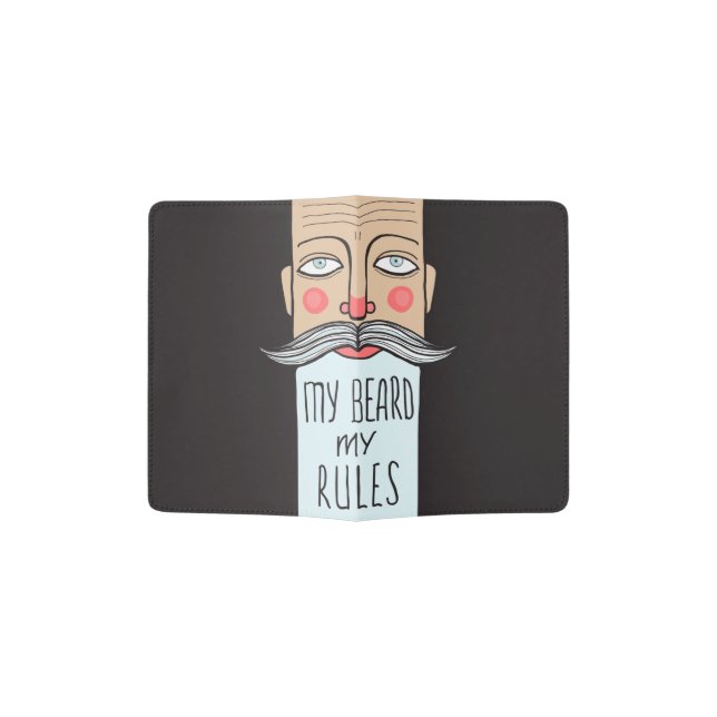 Capa Para Passaporte Minha Barba, Meu Passaporte de Regras (Aberto)