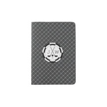 Motif e Monograma de Equipamentos de Golfe Moderno