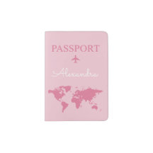 Personalized Leather Passport Holder – Custom Name