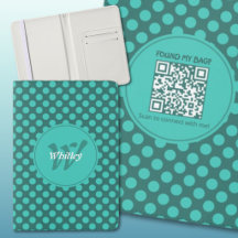 Tema de Bolinhas Chic Código QR Dinâmico Inteligen